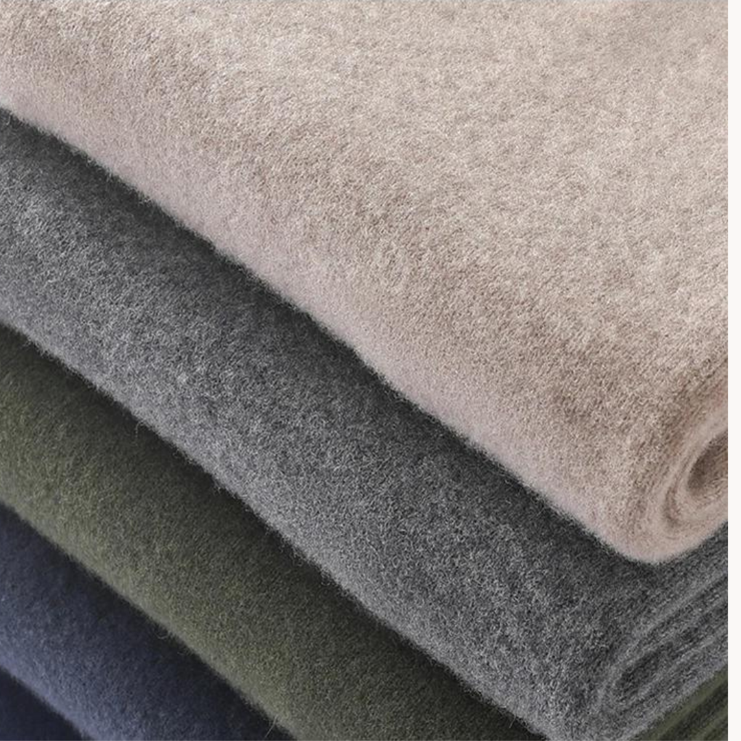 Suéter de Merino con Cuello Medio Cierre