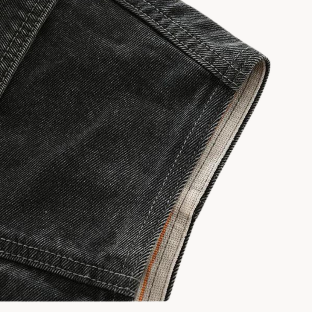 Gilet en denim châtaigne