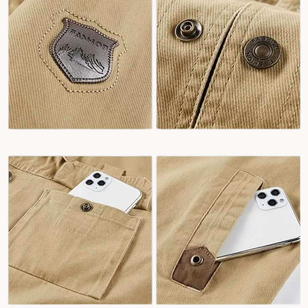 Chaqueta cargo Bordeaux