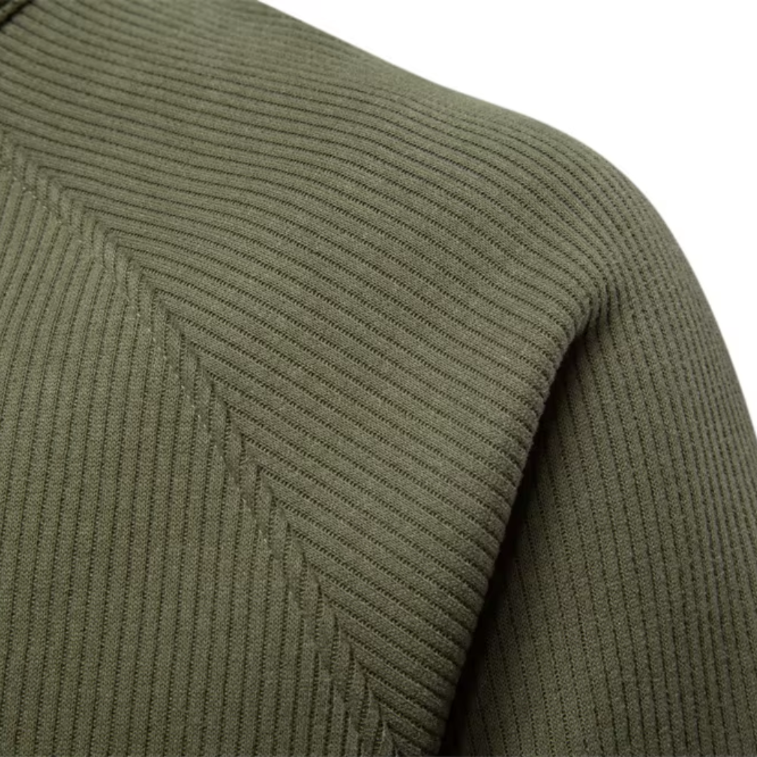 Suéter Langford con Cuello y Cremallera hasta Media Altura