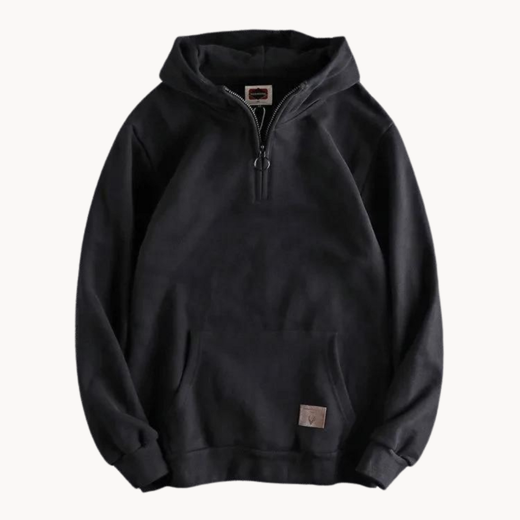 Sudadera Marque con Cuello en Cremallera