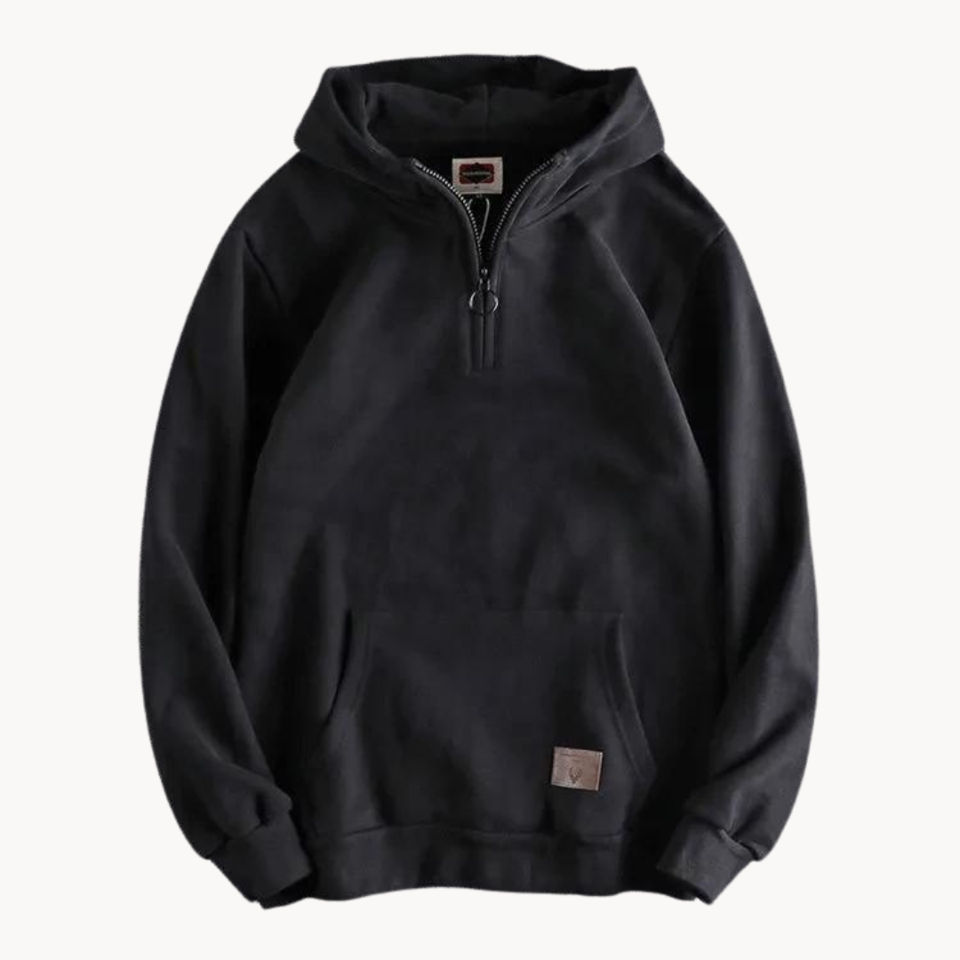 Sudadera Marque con Cuello en Cremallera