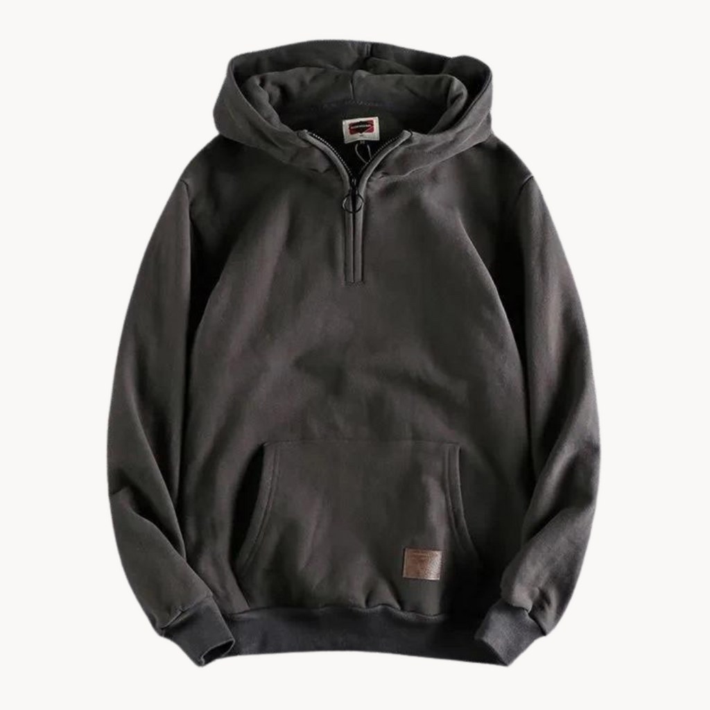 Sudadera Marque con Cuello en Cremallera