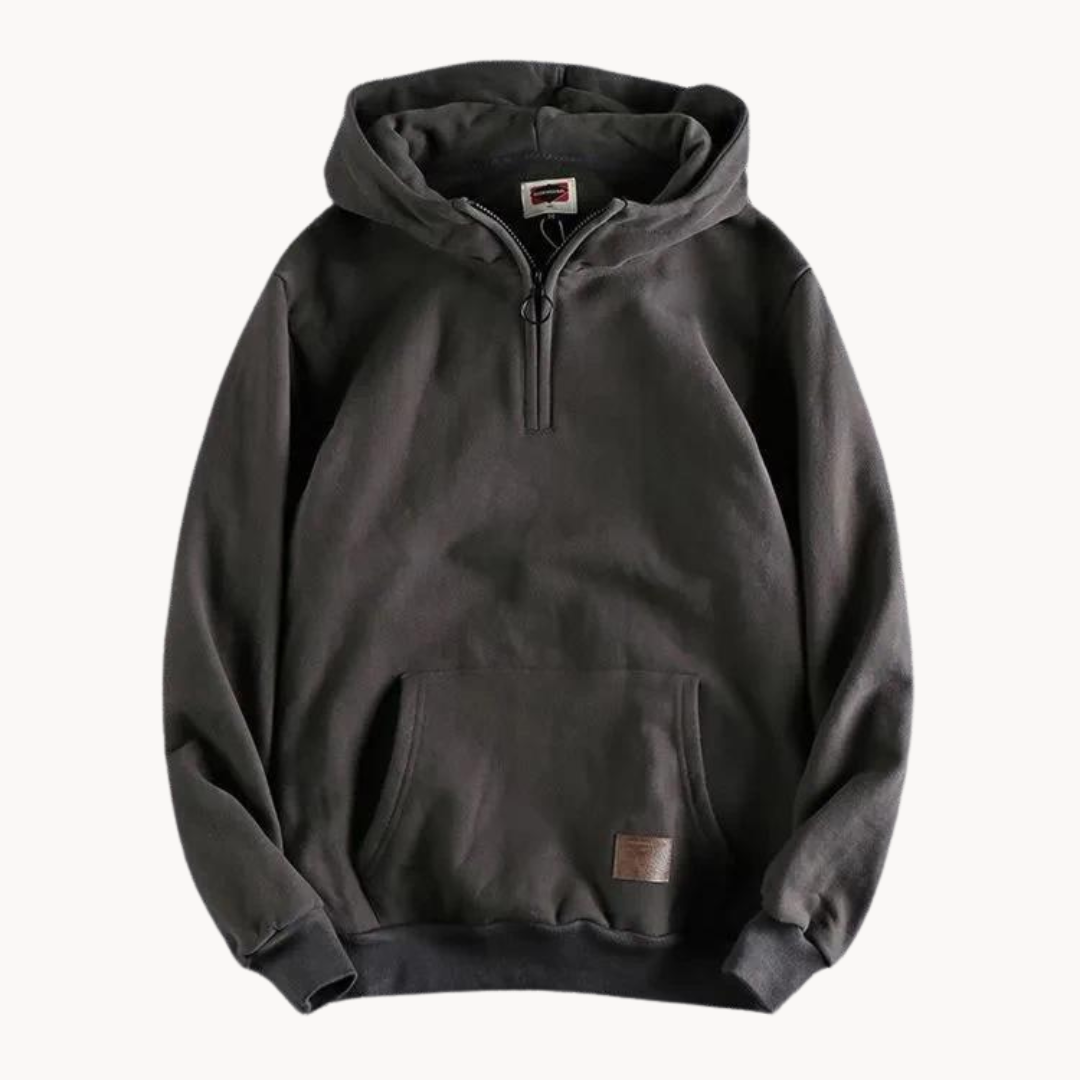 Sudadera Marque con Cuello en Cremallera