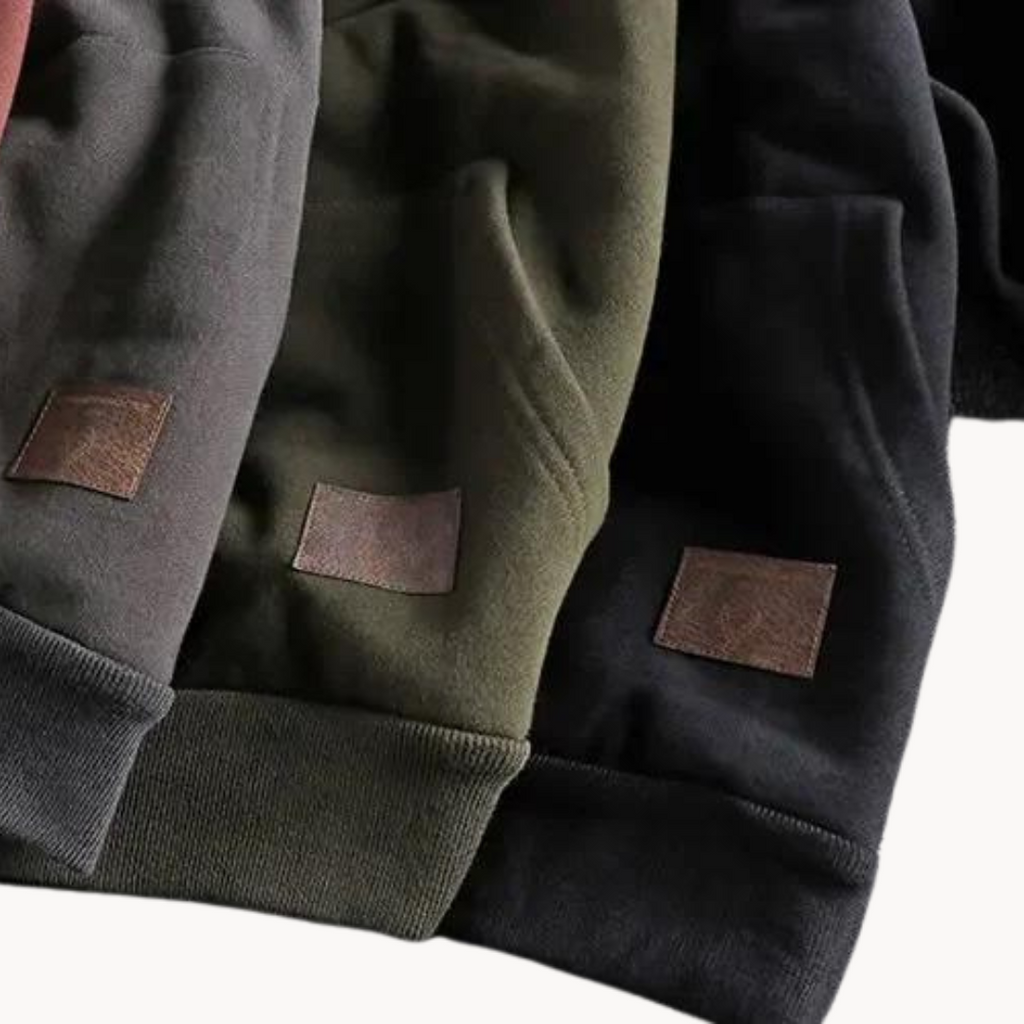 Sudadera Marque con Cuello en Cremallera