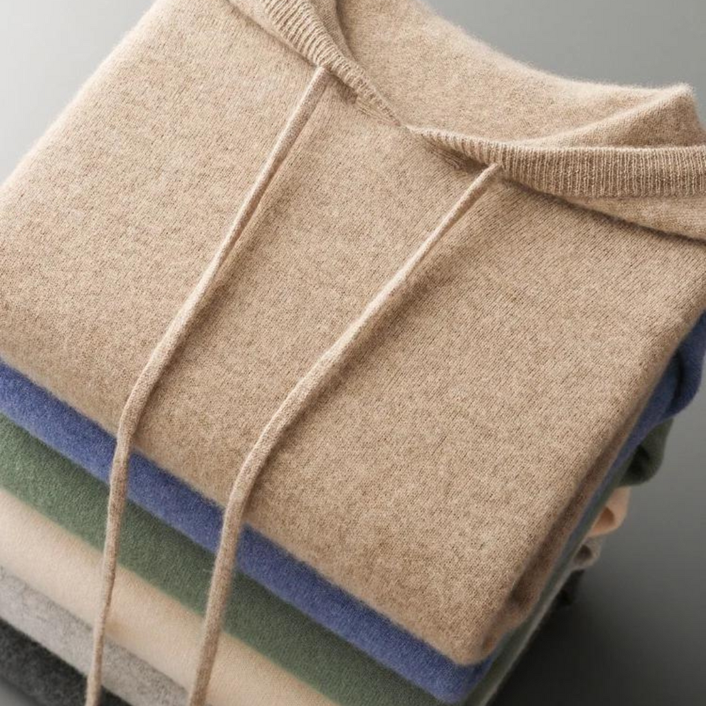 Sudadera con Capucha de Lana Merino Glacier