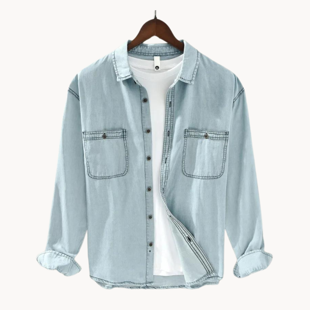 Camisa Frontier de Chambray en Algodón