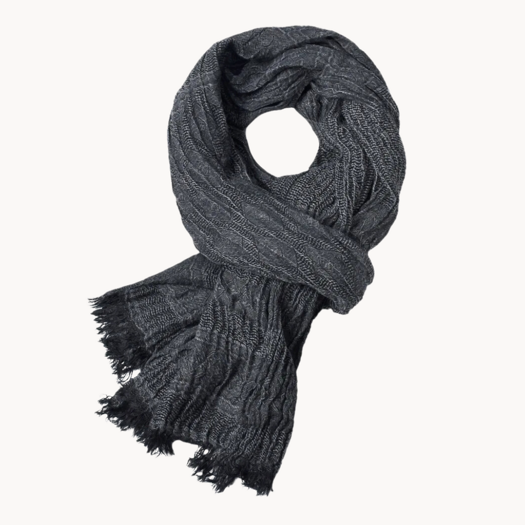 Yacine cotton and linen scarf