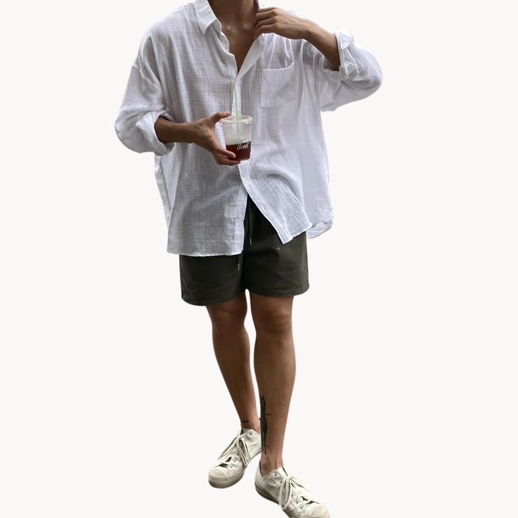 Camisa Adamo de Mezcla de Lino