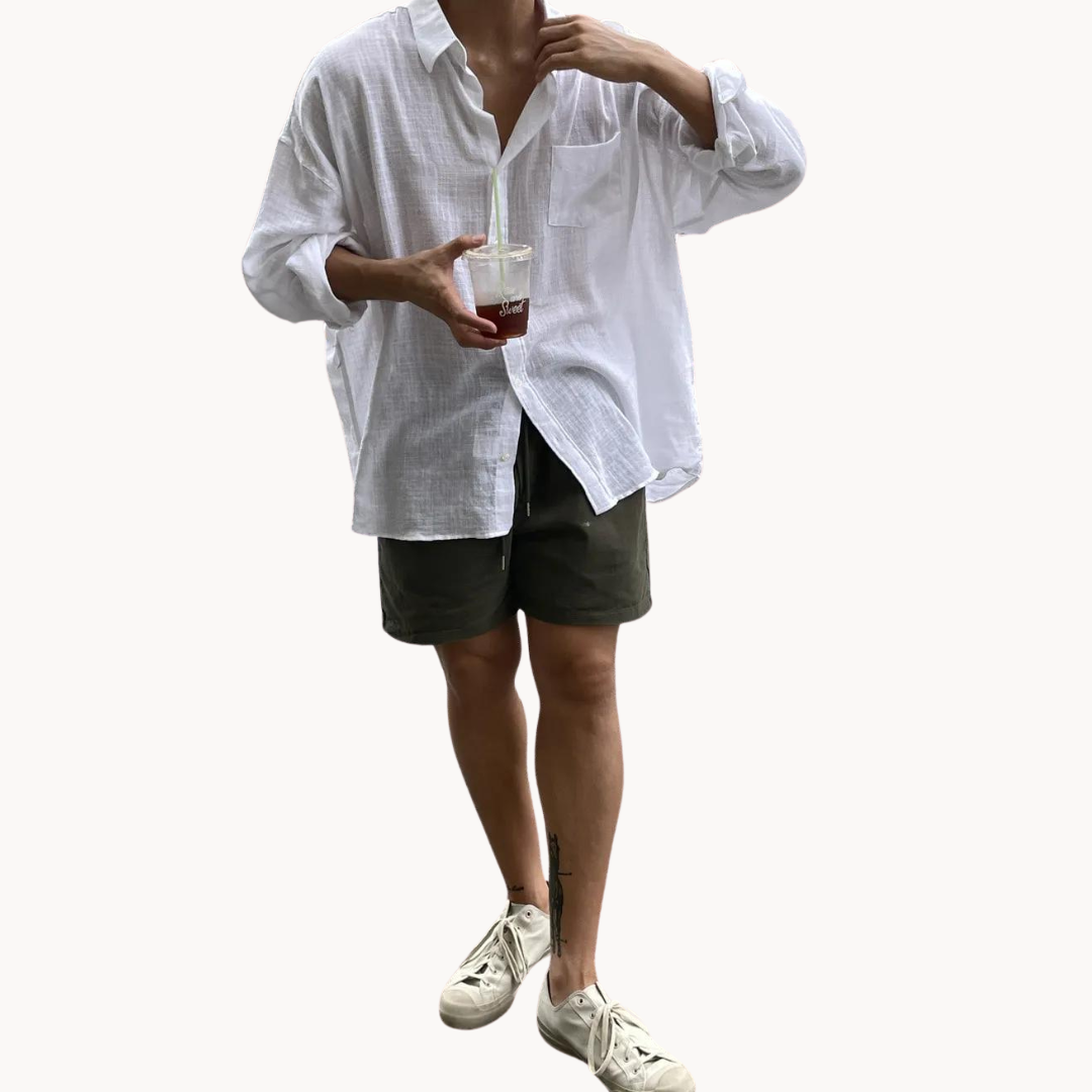 Camisa Adamo de Mezcla de Lino