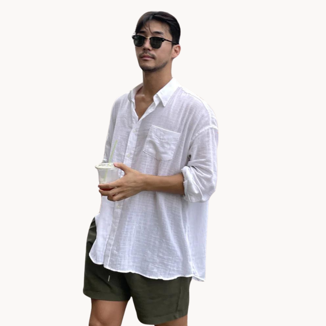 Camisa Adamo de Mezcla de Lino