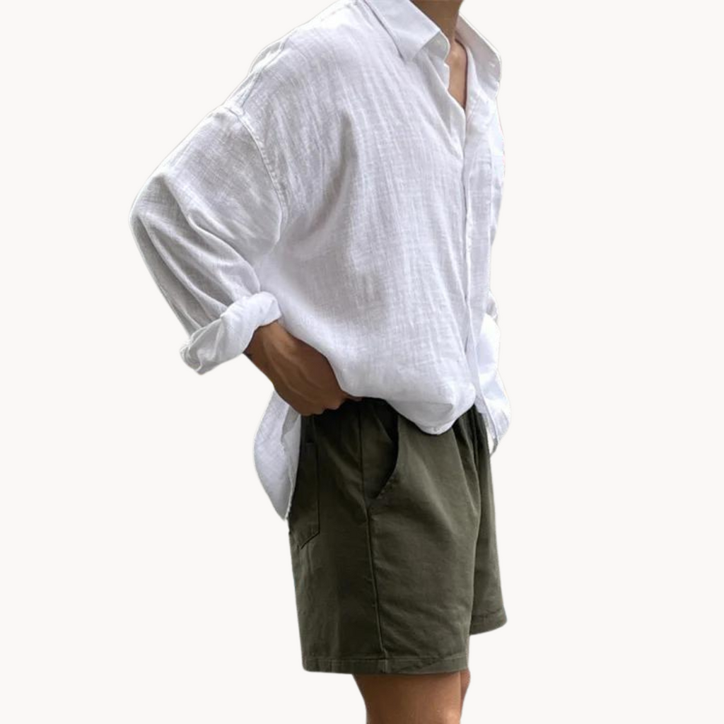 Camisa Adamo de Mezcla de Lino