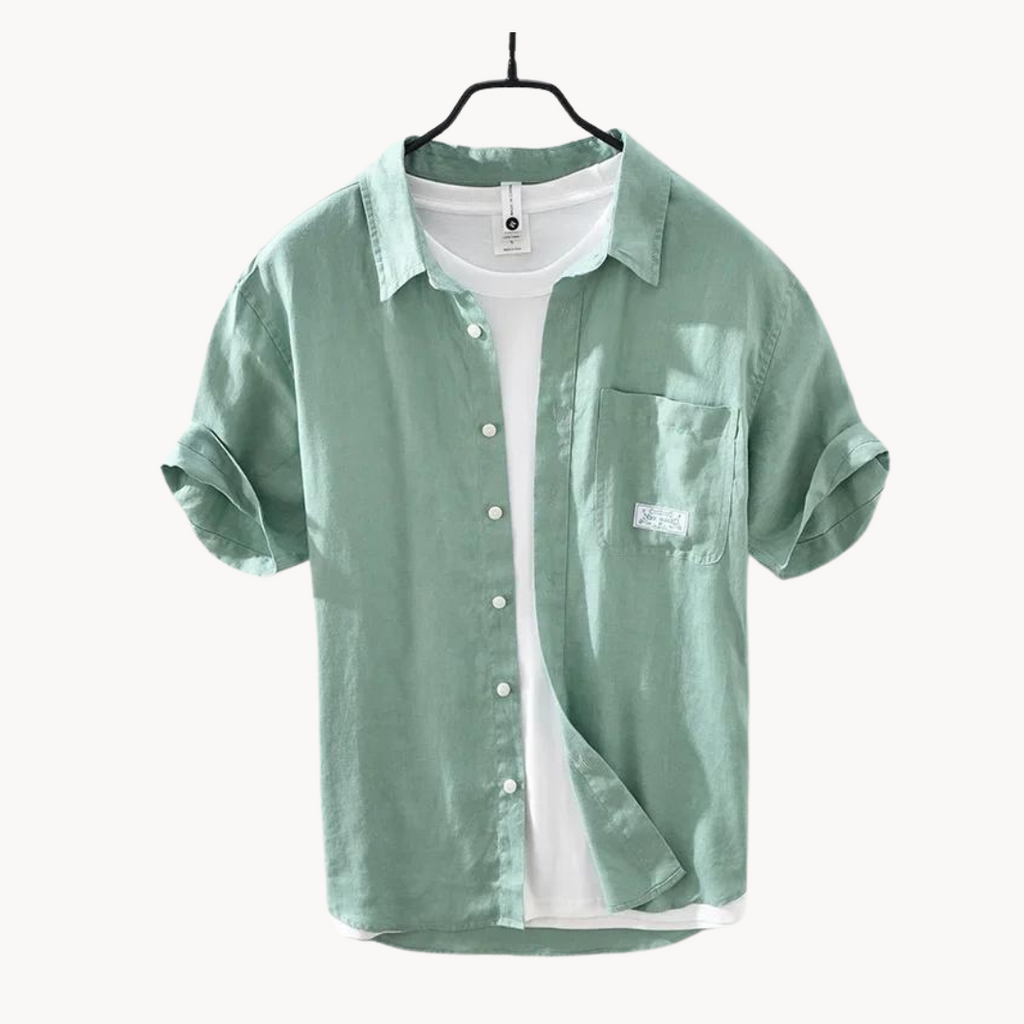 Silvio linen short-sleeved shirt