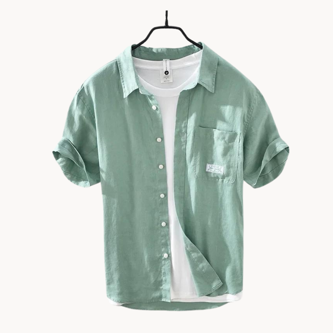 Silvio linen short-sleeved shirt