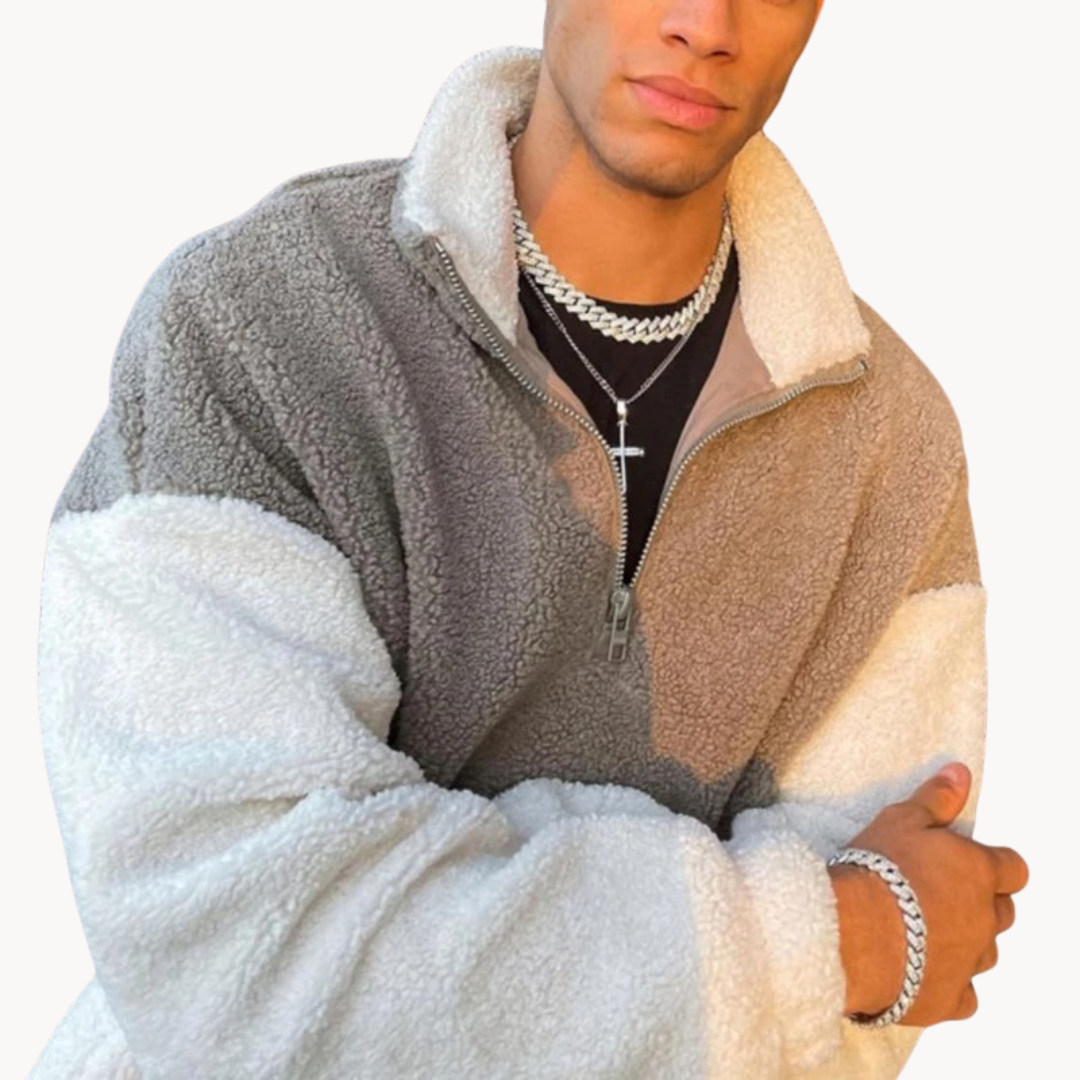 Teodor Suéter Acolchado con Cierre Medio