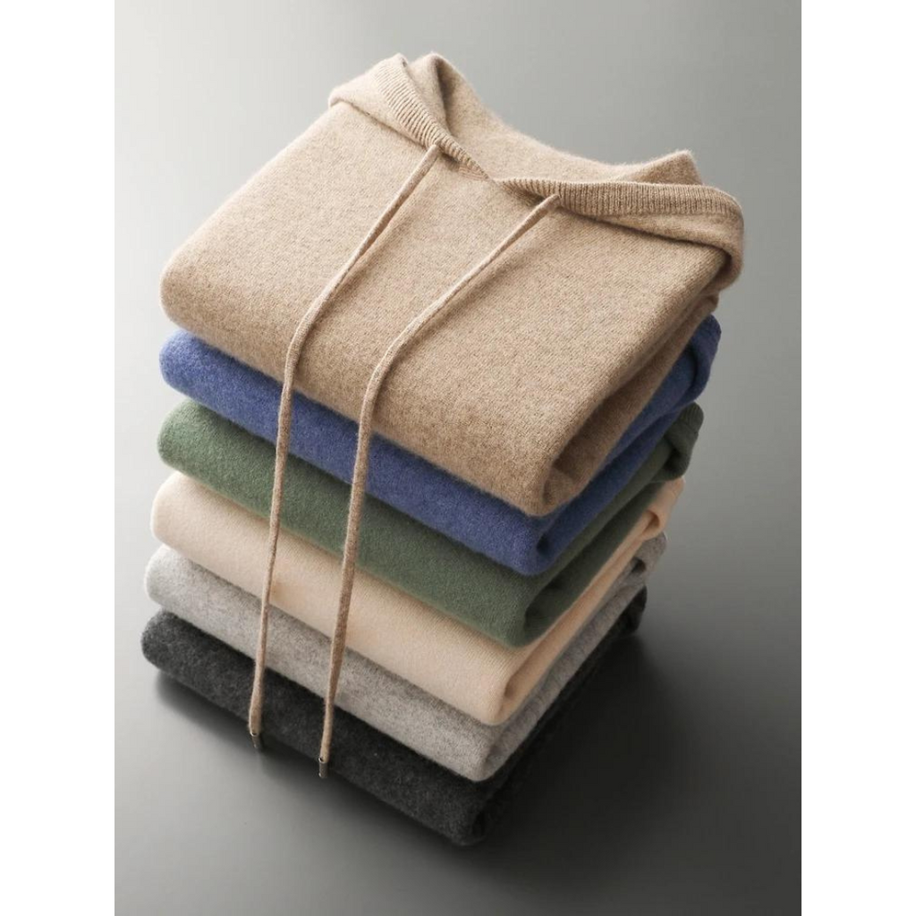 Sudadera con Capucha de Lana Merino Glacier