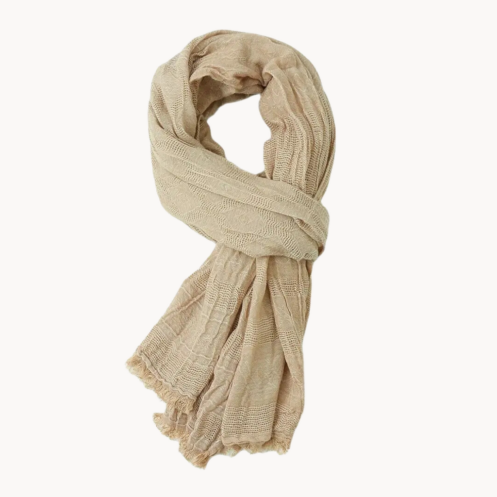Yacine cotton and linen scarf