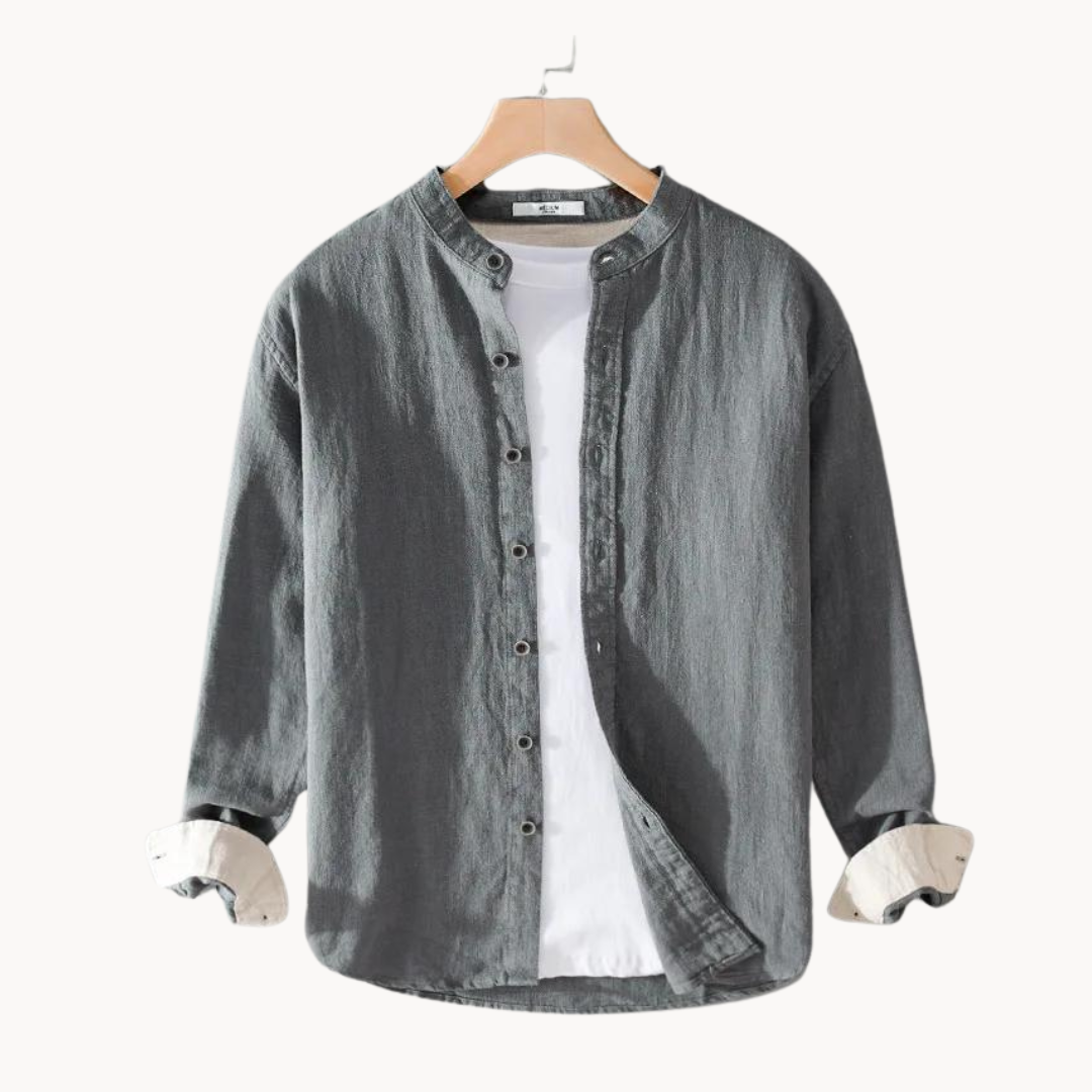 Camisa Artisan de Lino Manga Larga