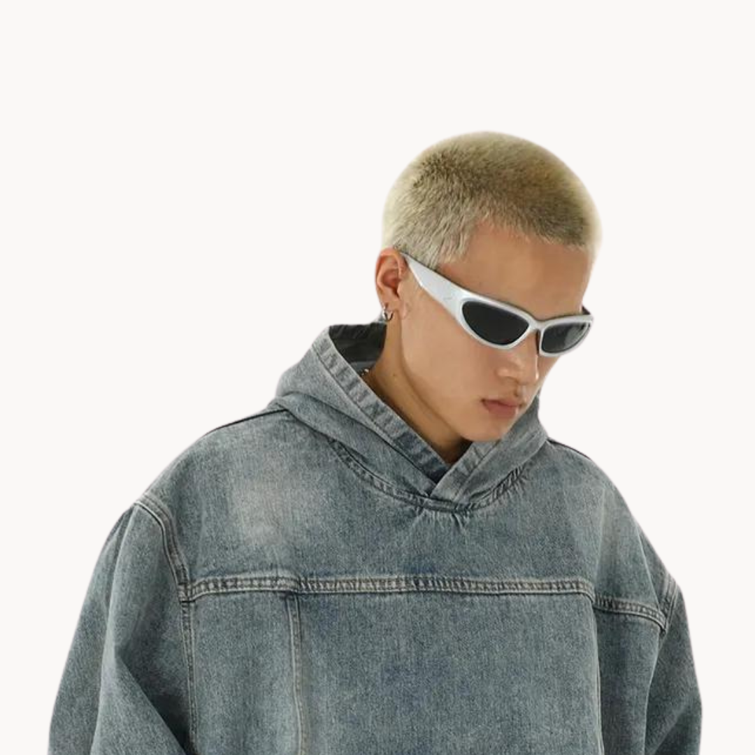 Sudadera con Capucha Vantage Denim