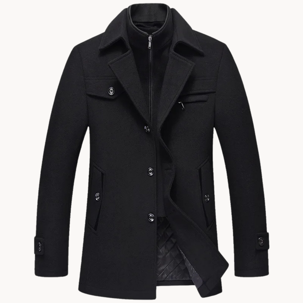 Vance wool blend coat