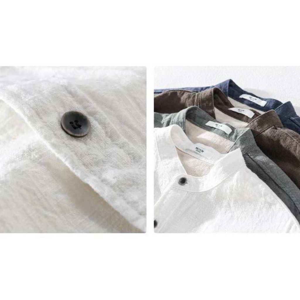 Camisa Artisan de Lino Manga Larga