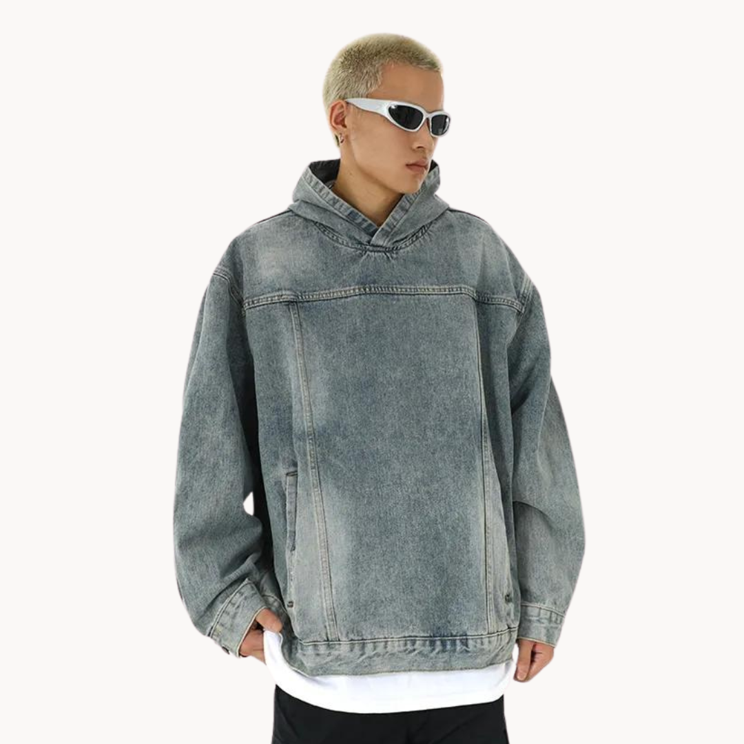 Sudadera con Capucha Vantage Denim