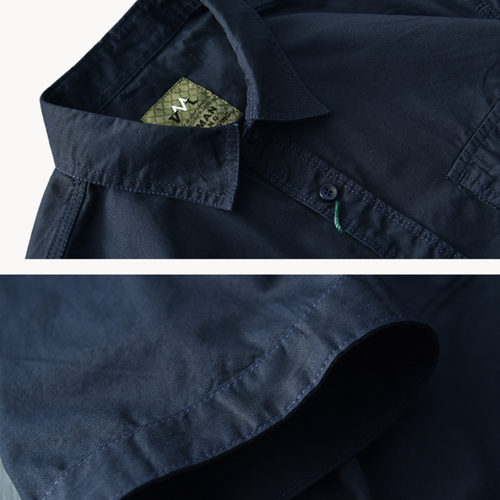 Camisa Frontier de Manga Corta en Algodón