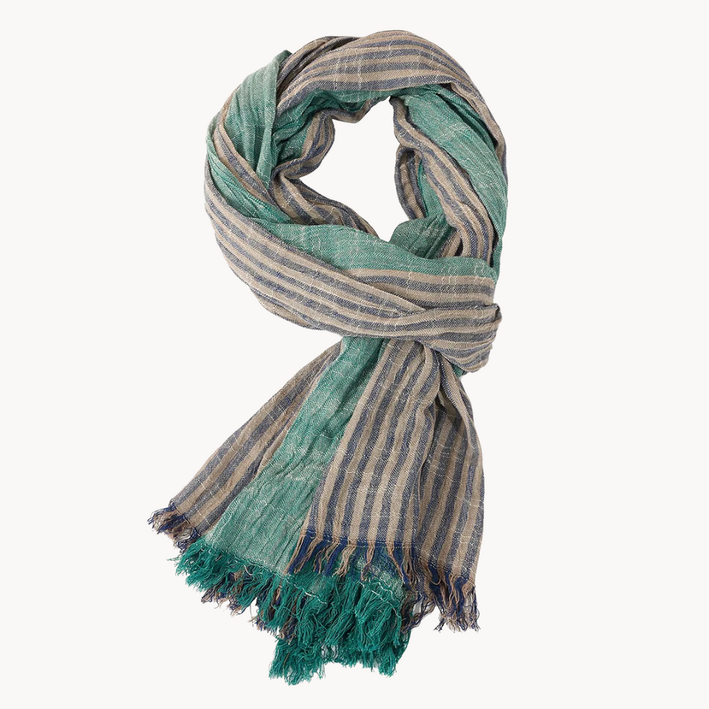 Faust cotton and linen scarf