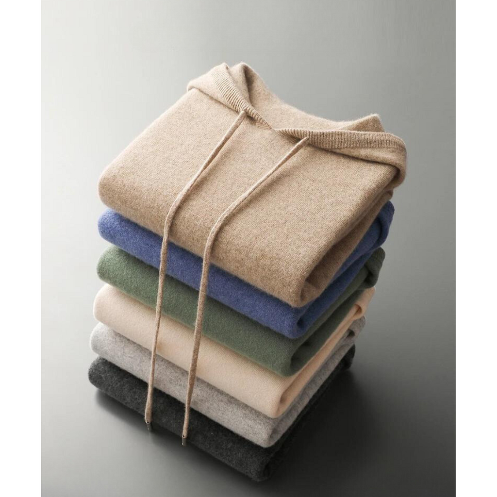 Sudadera con Capucha de Lana Merino Glacier