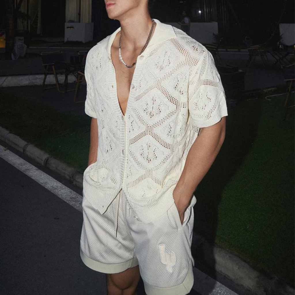 Camisa Tidal de punto crochet