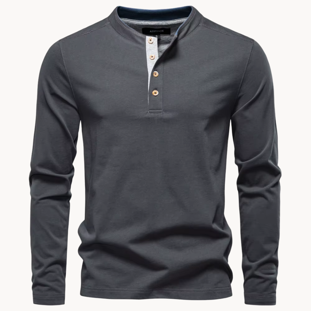 Camisa Henley Owen de Algodón