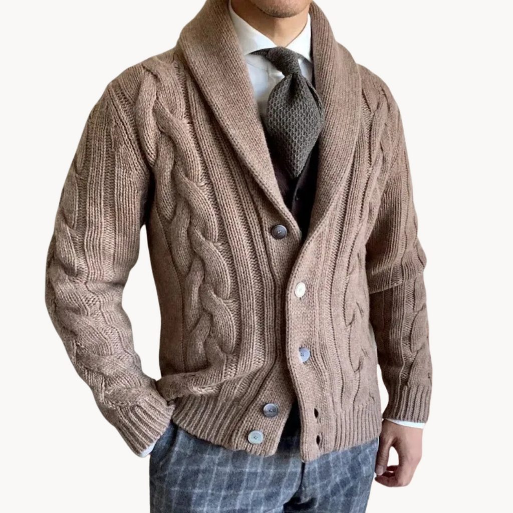 Willem Cardigan con Cuello Chal