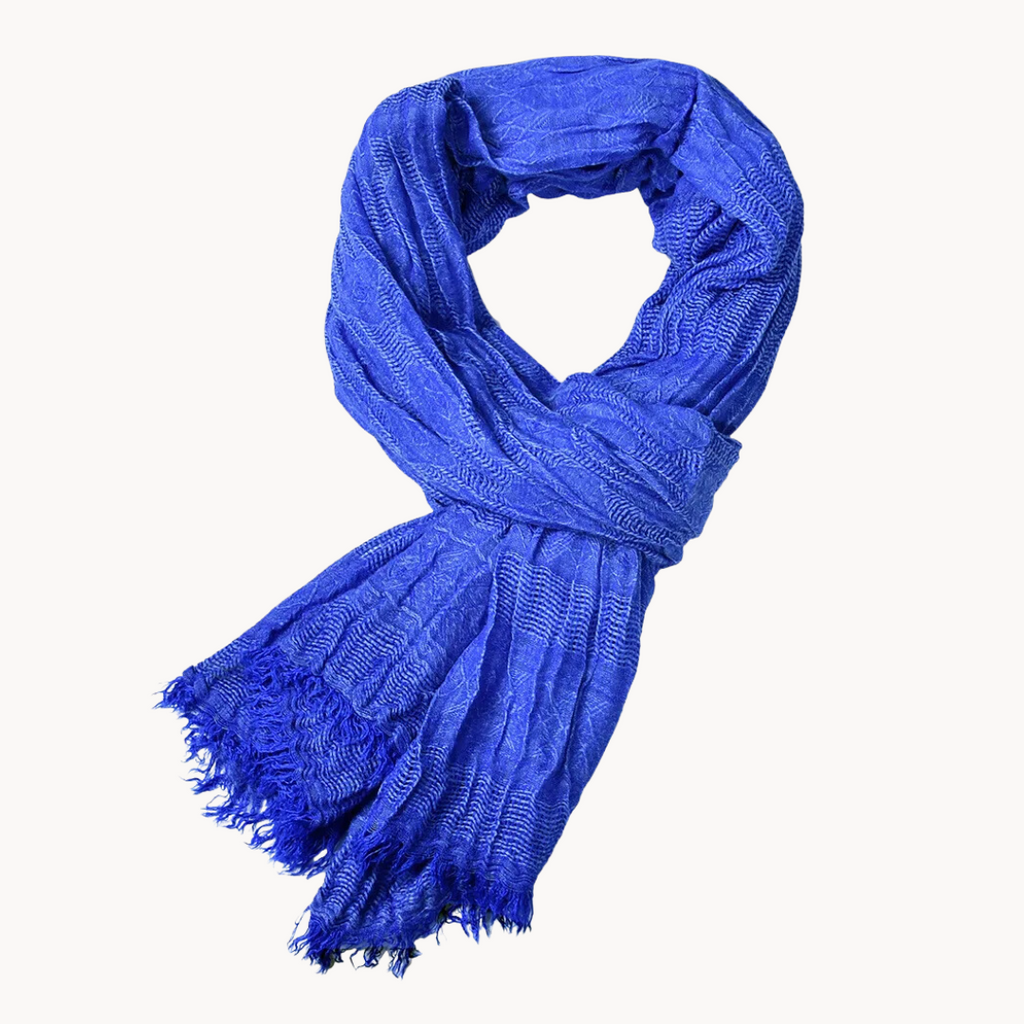 Yacine cotton and linen scarf