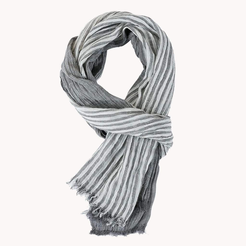 Faust cotton and linen scarf