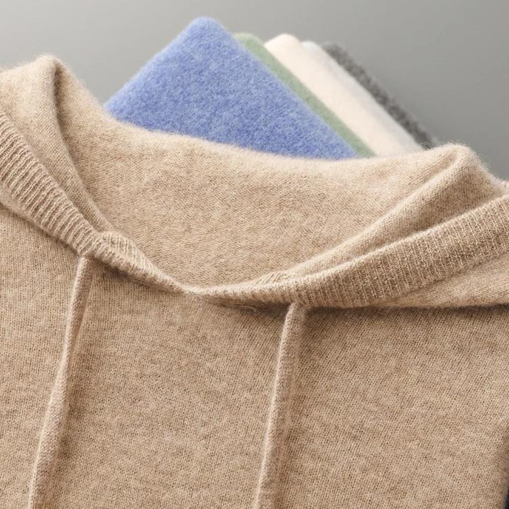 Sudadera con Capucha de Lana Merino Glacier