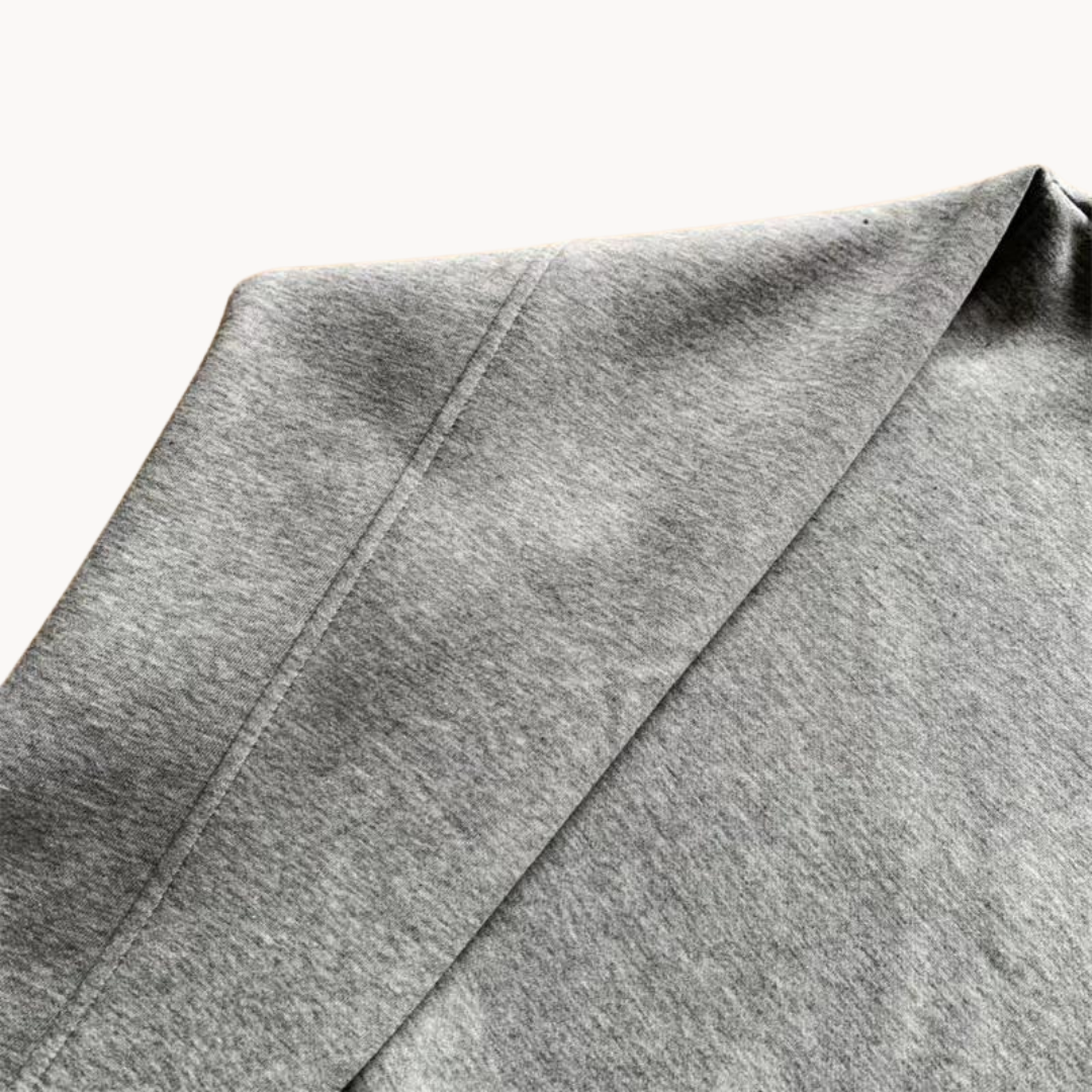 Suéter Than con Cierre de Cuarto y Capucha