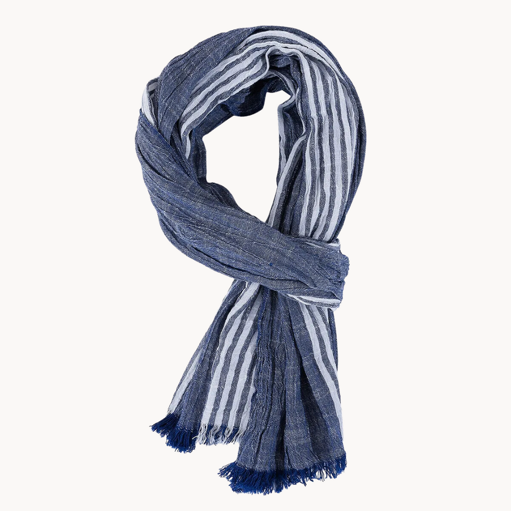 Faust cotton and linen scarf