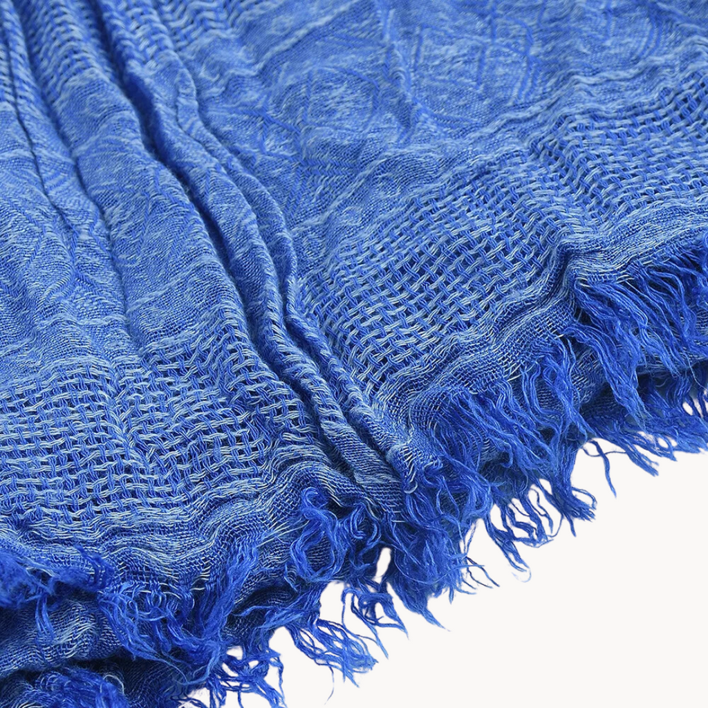 Yacine cotton and linen scarf