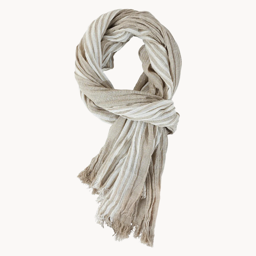 Faust cotton and linen scarf