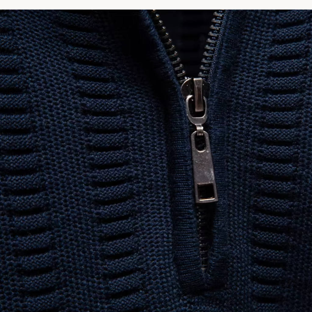 Suéter Barrett con Cuello y Cremallera