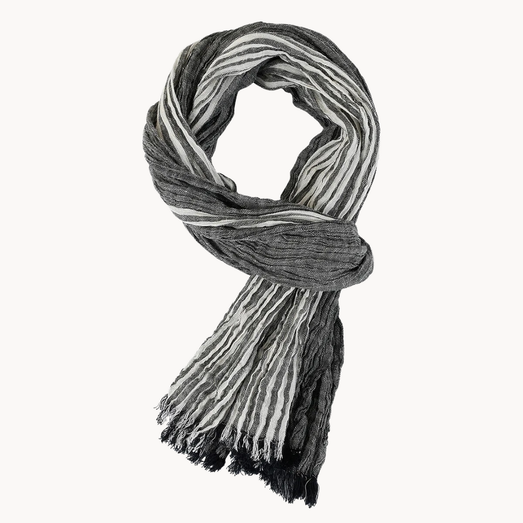 Faust cotton and linen scarf
