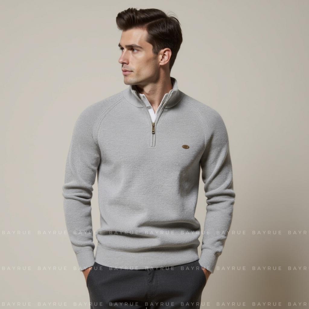 Suéter con cremallera Moss Quarter Zip