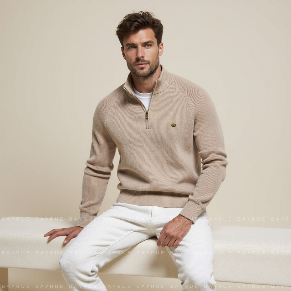 Suéter con cremallera Moss Quarter Zip