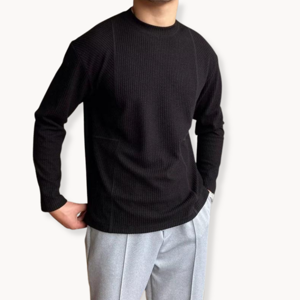 Breathable Waffle Long Sleeve T-Shirt
