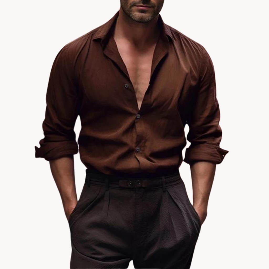 Chemise en coton et lin de Modène