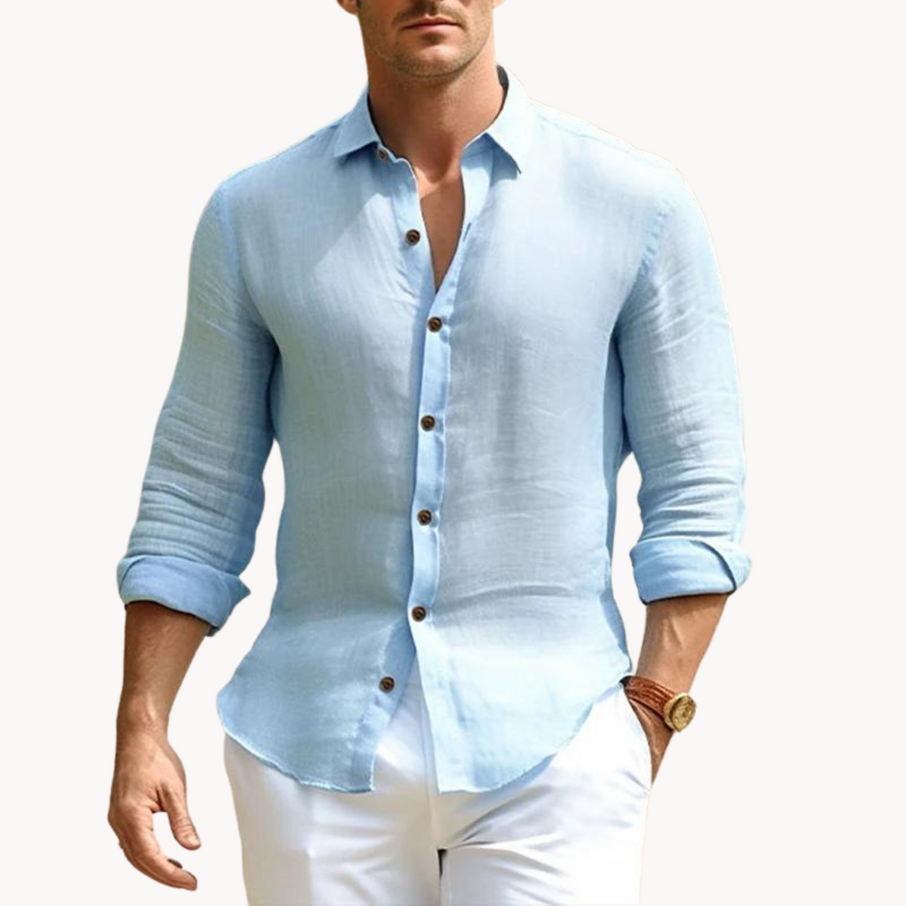 Chemise en coton et lin de Modène