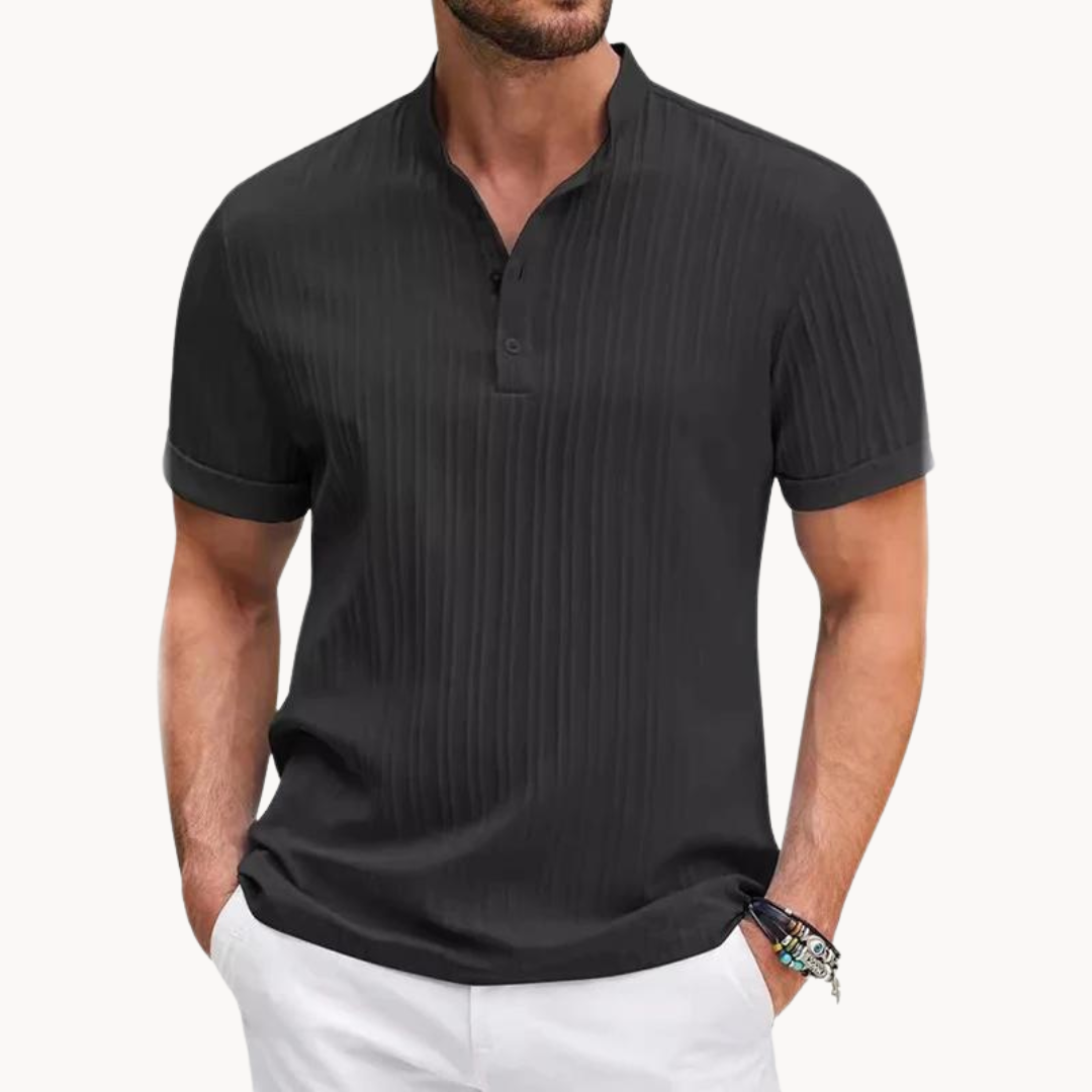 Camiseta Henley Amalfi de Algodón