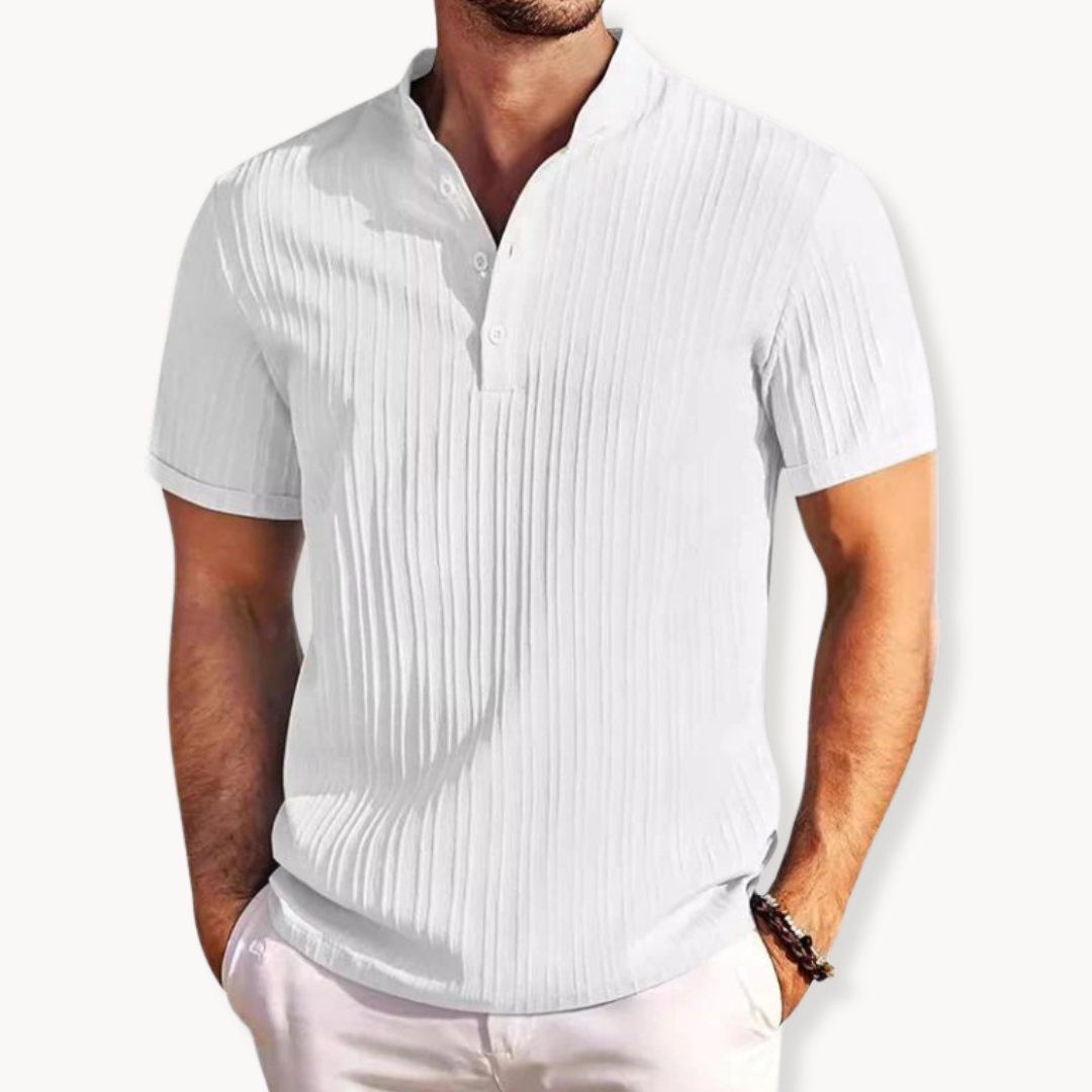 Camiseta Henley Amalfi de Algodón