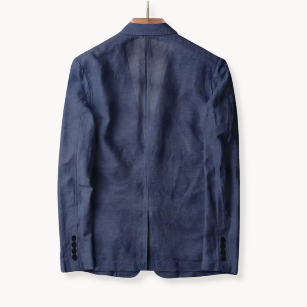 Cerulean Linen Blazer