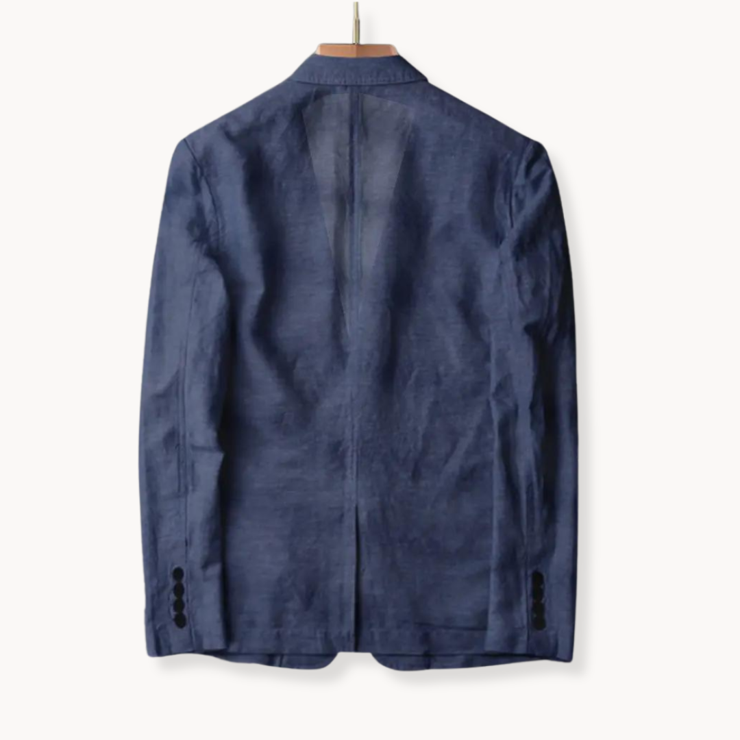 Blazer de Lino Cerúleo